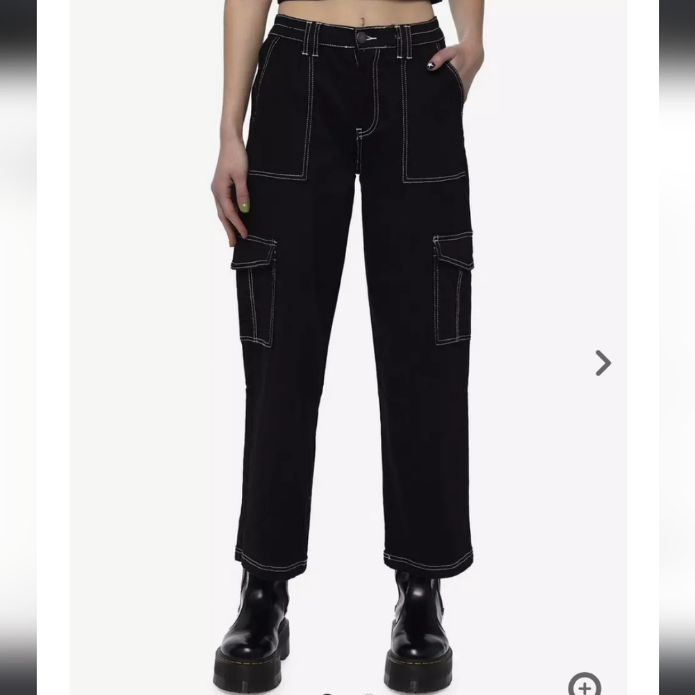 NWOT Black and White Carpenter Pants